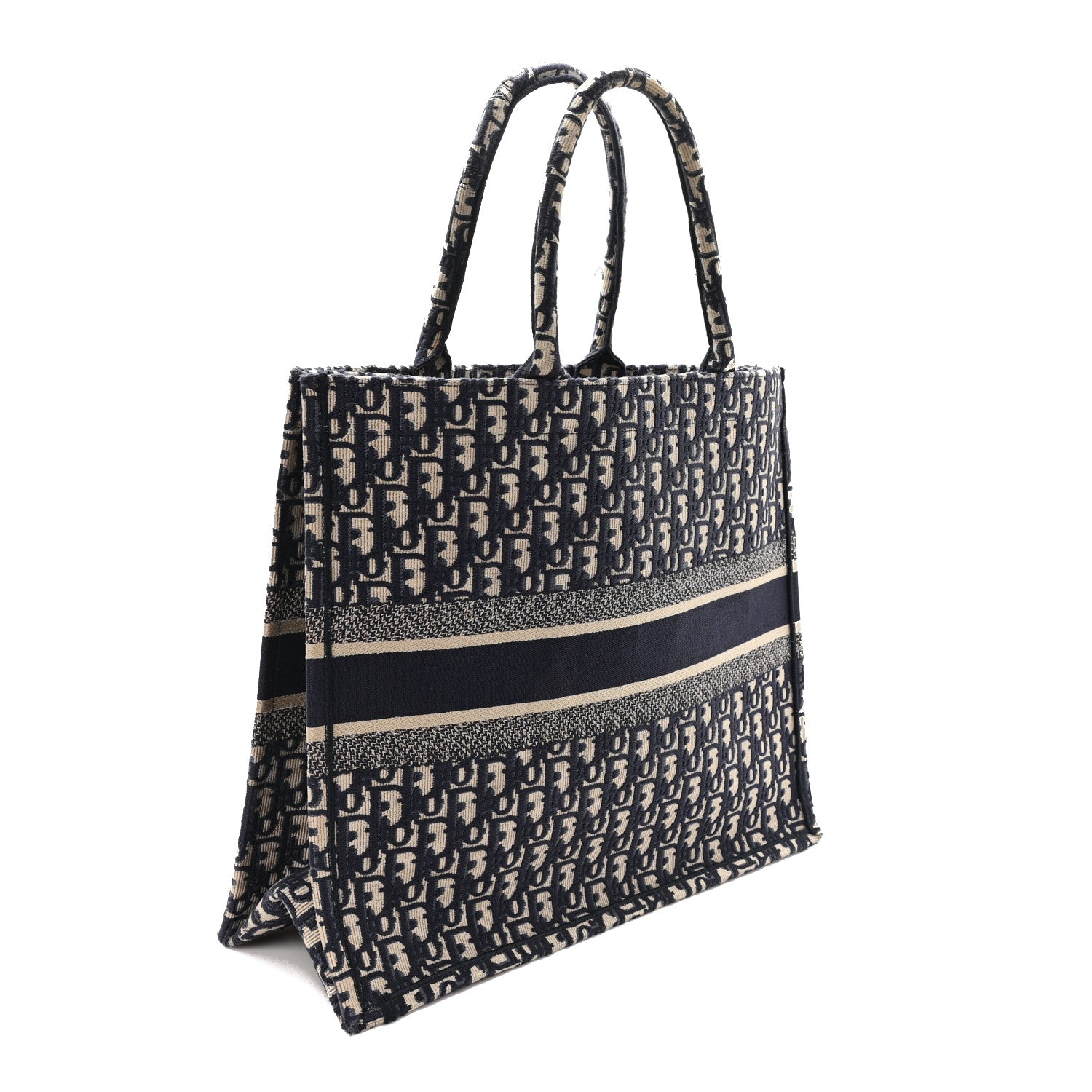 Christian Dior Oblique Large Book Tote Blue Multicolor 3 of 11