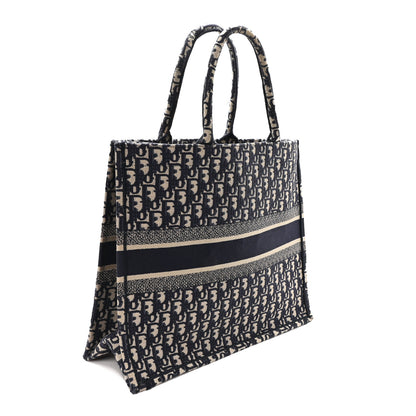 Christian Dior Oblique Large Book Tote Blue Multicolor 3 of 11