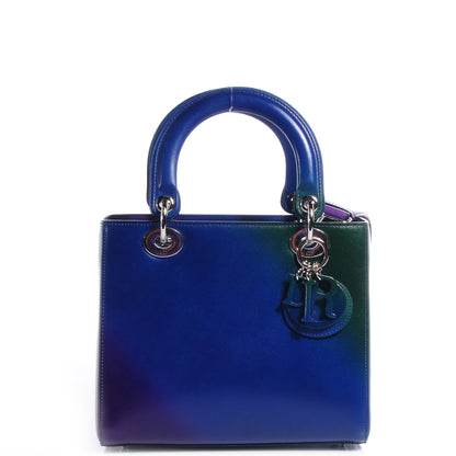 Christian Dior Box Calfskin Gradient Medium Lady Dior Purple Blue Green 1 of 8