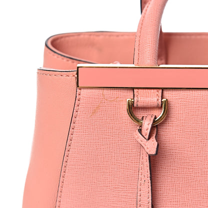 Fendi Vitello Elite Petite 2Jours Tote Pesca 11 of 15