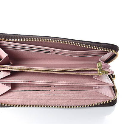 Louis Vuitton Damier Ebene Zippy Wallet Rose Ballerine 5 of 7