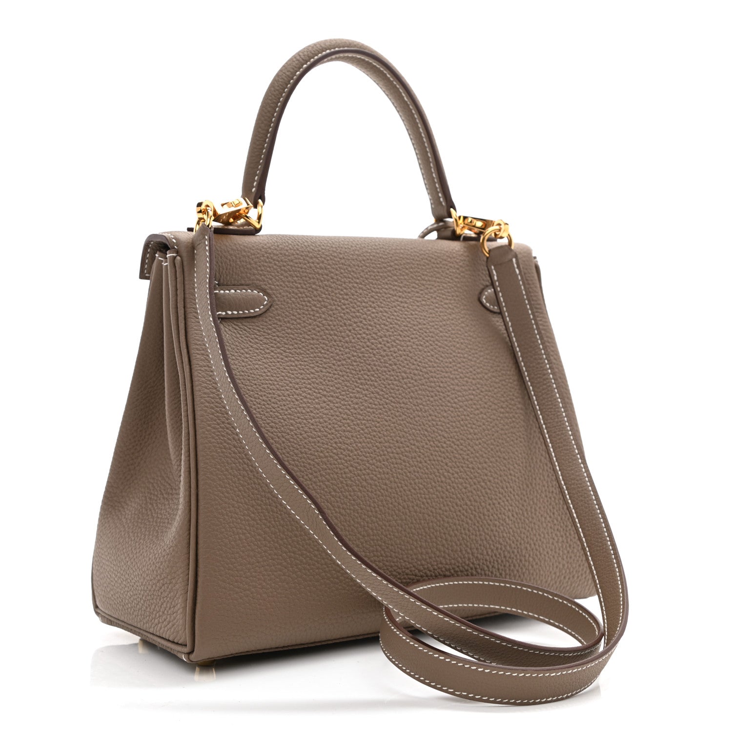 Hermes Togo Kelly Retourne 25 Etoupe 2 of 7