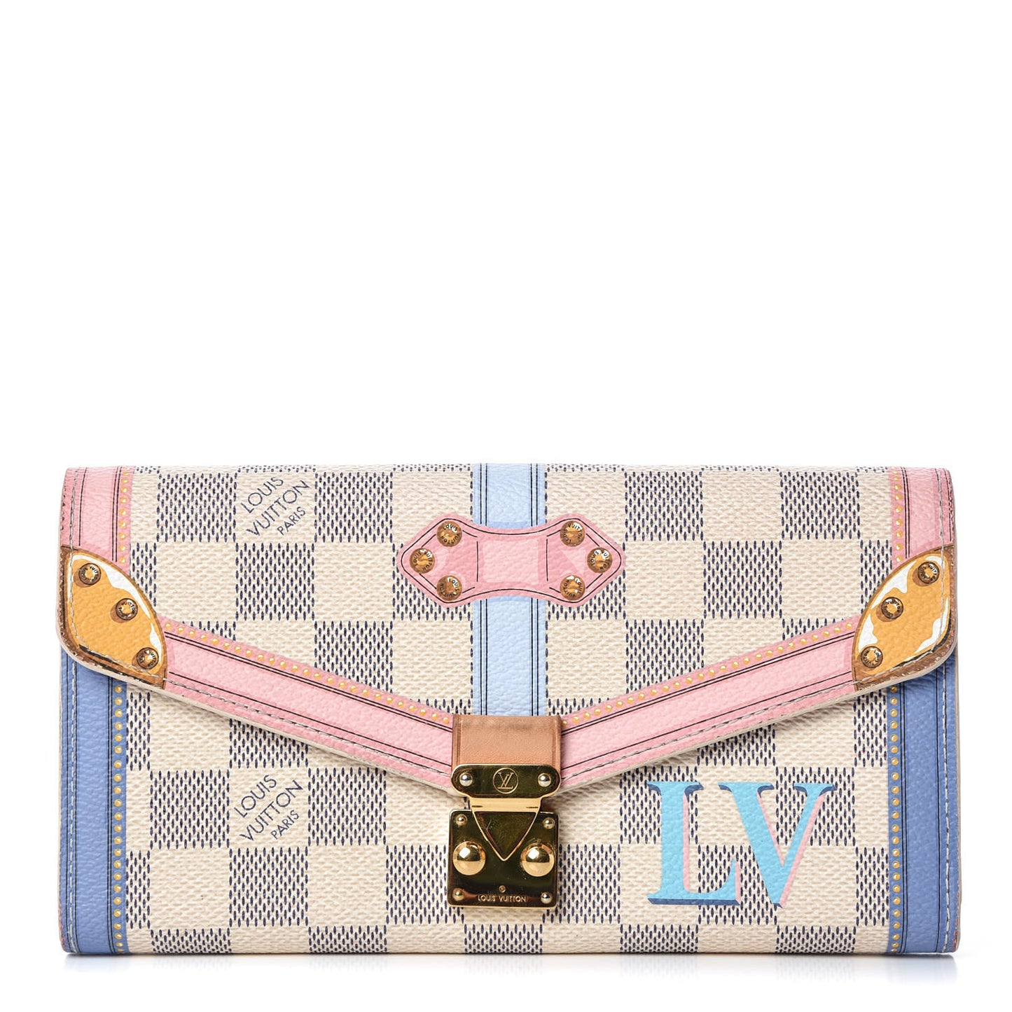 Damier Azur Summer Trunks Sarah Wallet NM