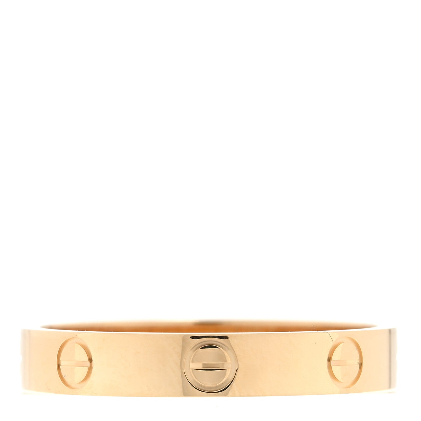 18K Yellow Gold 3.5mm LOVE Wedding Band Ring 61 9.5