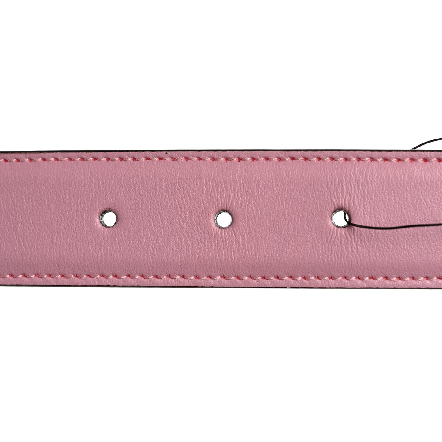Plutone Calfskin Enamel Crystal Square G Snake 30mm Belt 80 32 Sugar Pink