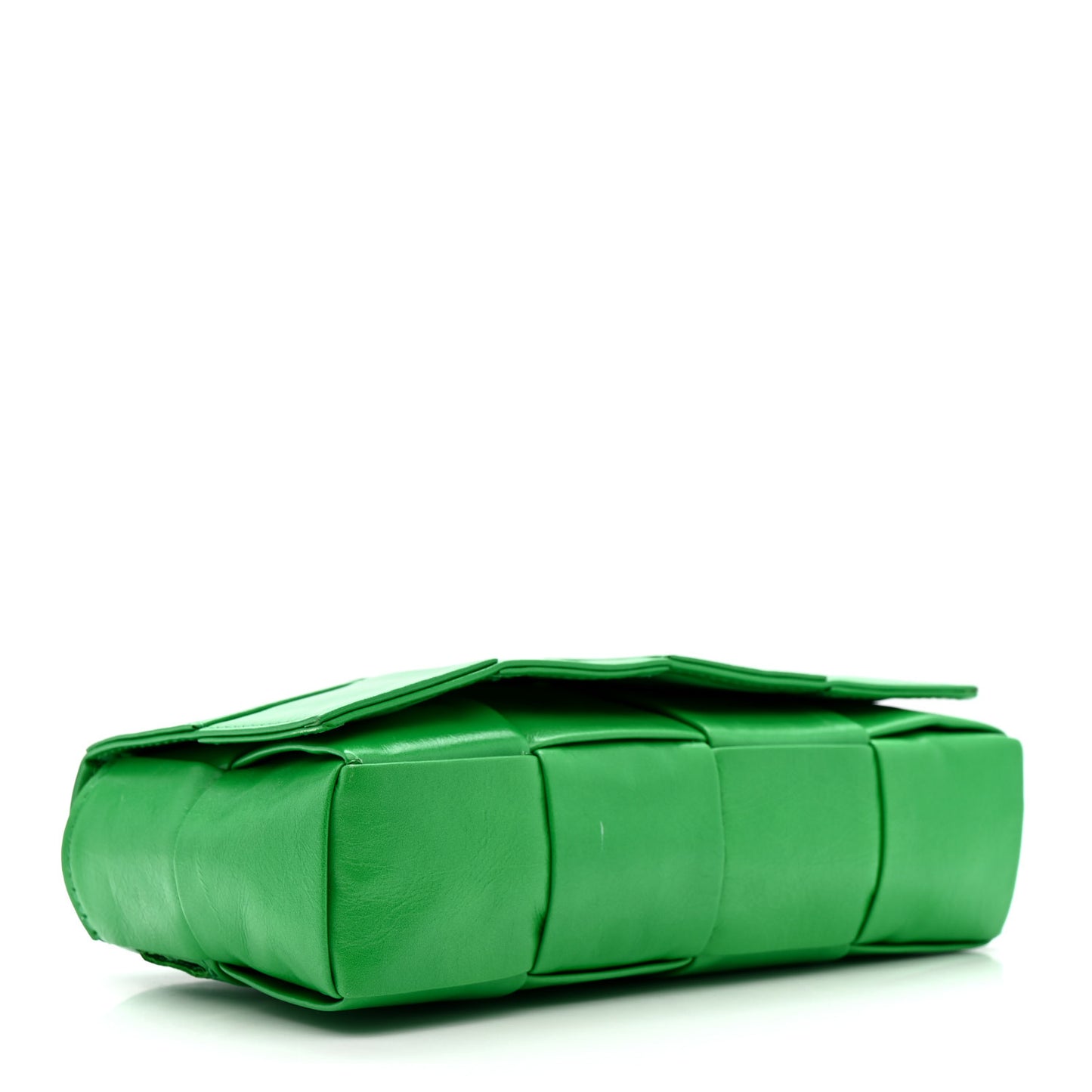 Paper Calfskin Intreccio Cassette Belt Bag Parakeet
