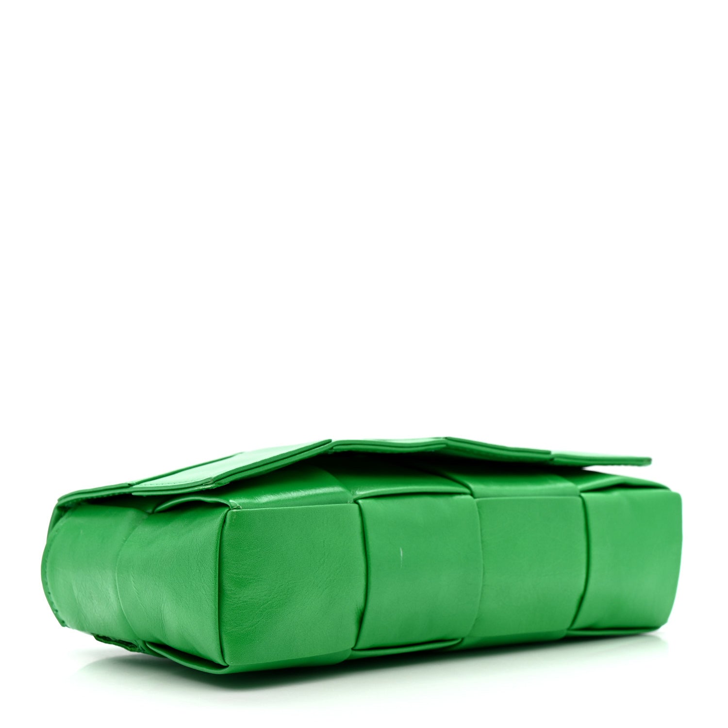 Bottega Veneta Paper Calfskin Intreccio Cassette Belt Bag Parakeet 4 of 11