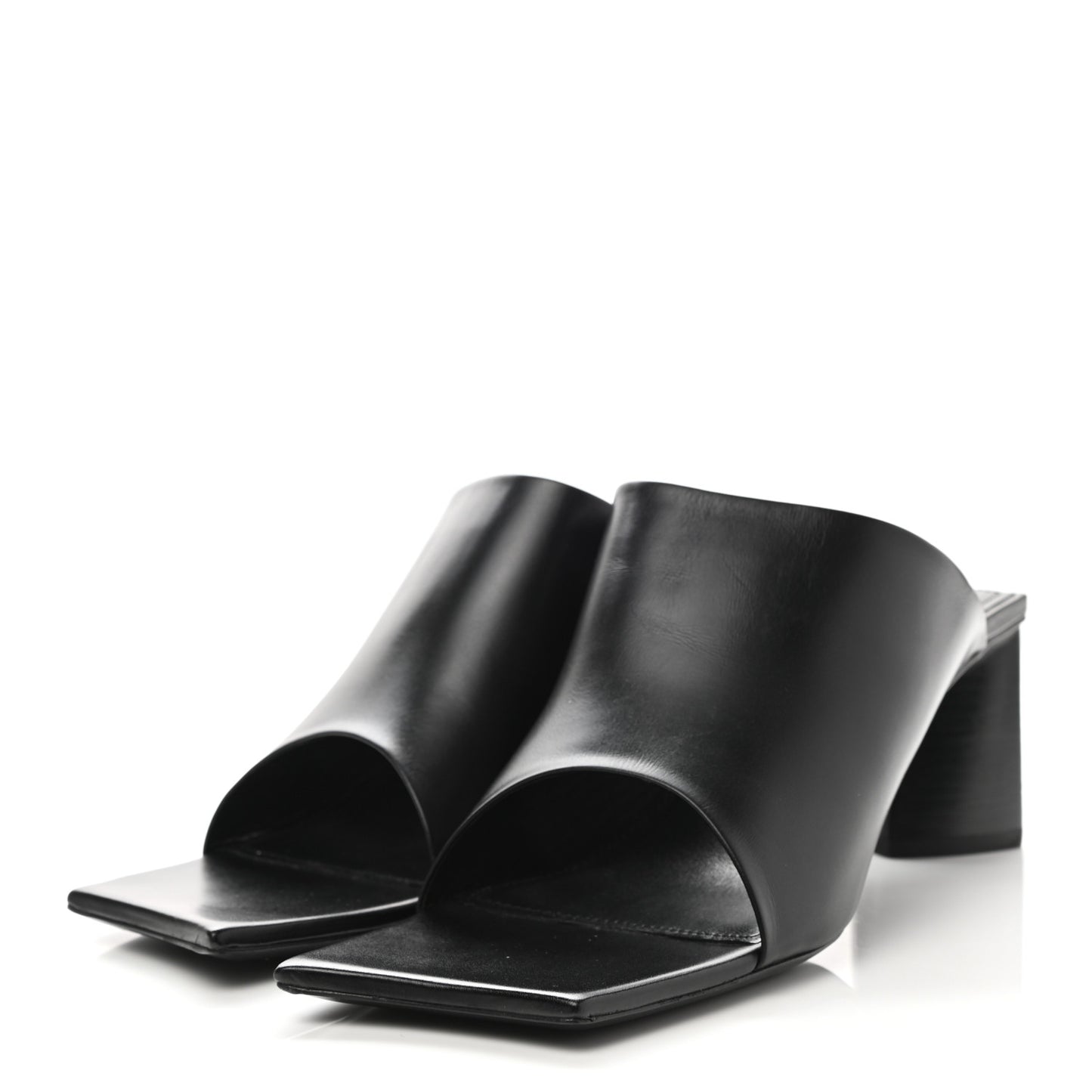 Smooth Calfskin Moon 60mm Sandals 38 Black