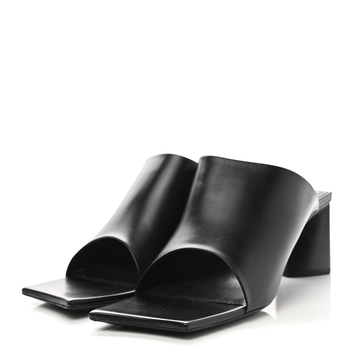 Balenciaga Smooth Calfskin Moon 60mm Sandals 38 Black 3 of 9