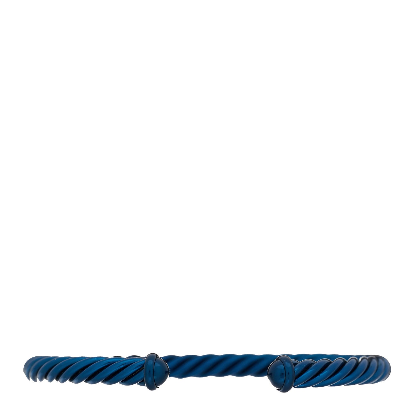 Aluminum 6mm Cable Cuff Bracelet Navy