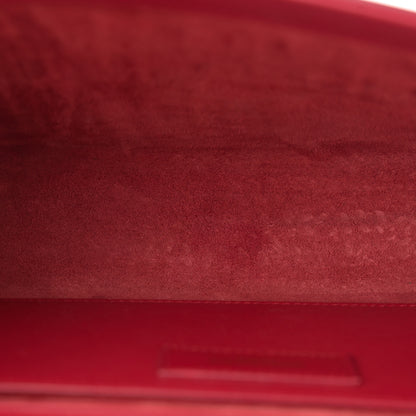 Saint Laurent Smooth Calfskin Medium Classic Monogram Kate Tassel Satchel Lipstick Red 5 of 15