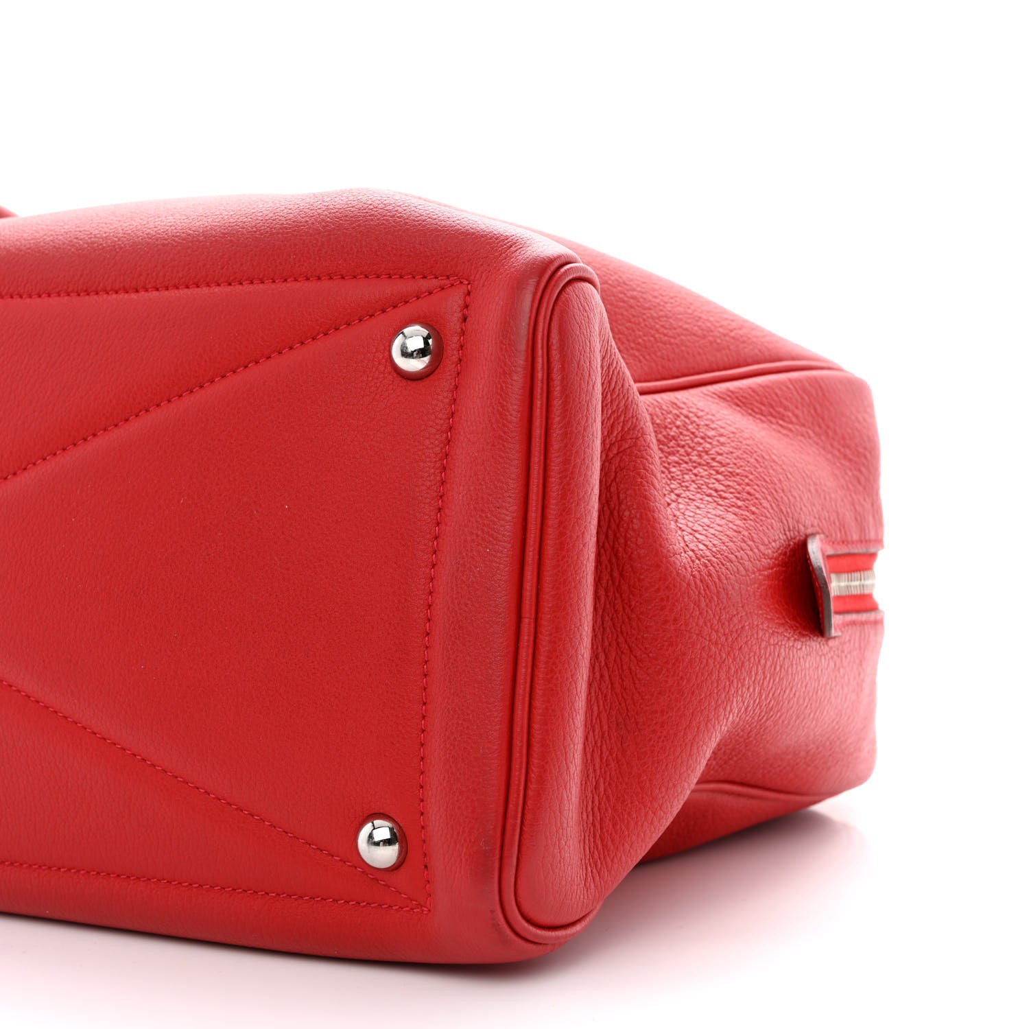 Hermes Taurillon Clemence Victoria 35 Rouge Casaque 10 of 10