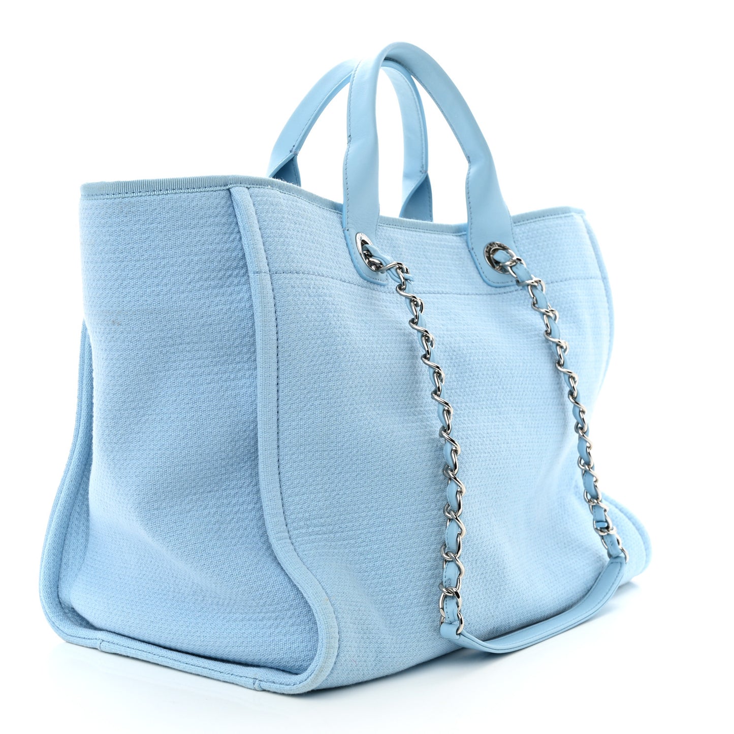 Mixed Fibers Medium Deauville Tote Light Blue