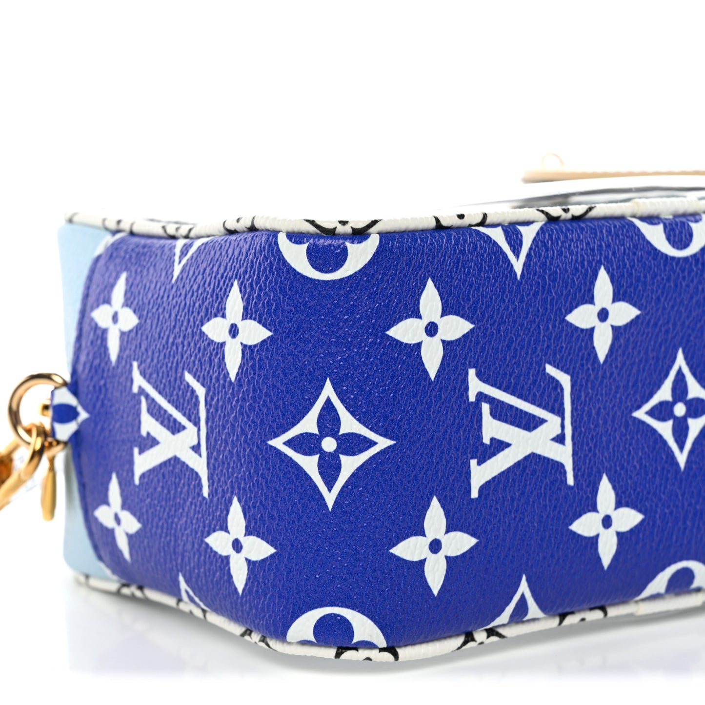 Monogram Giant Hawaii Beach Pouch Blue