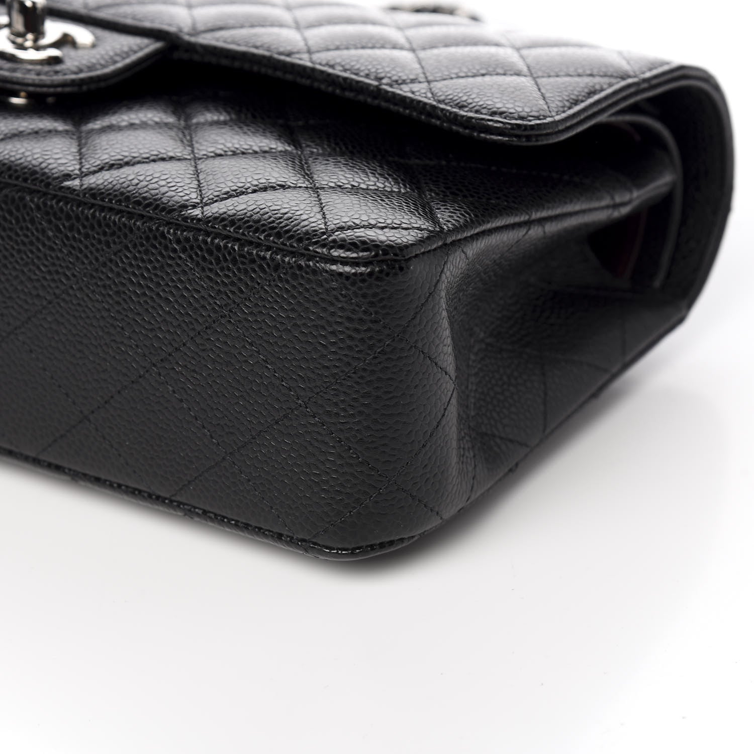 Chanel Caviar Quilted Medium Double Flap Black 8 of 10