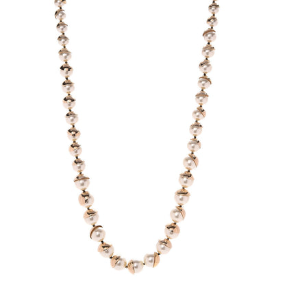 Christian Dior Pearl Mise en Tribal Necklace Gold 1 of 5