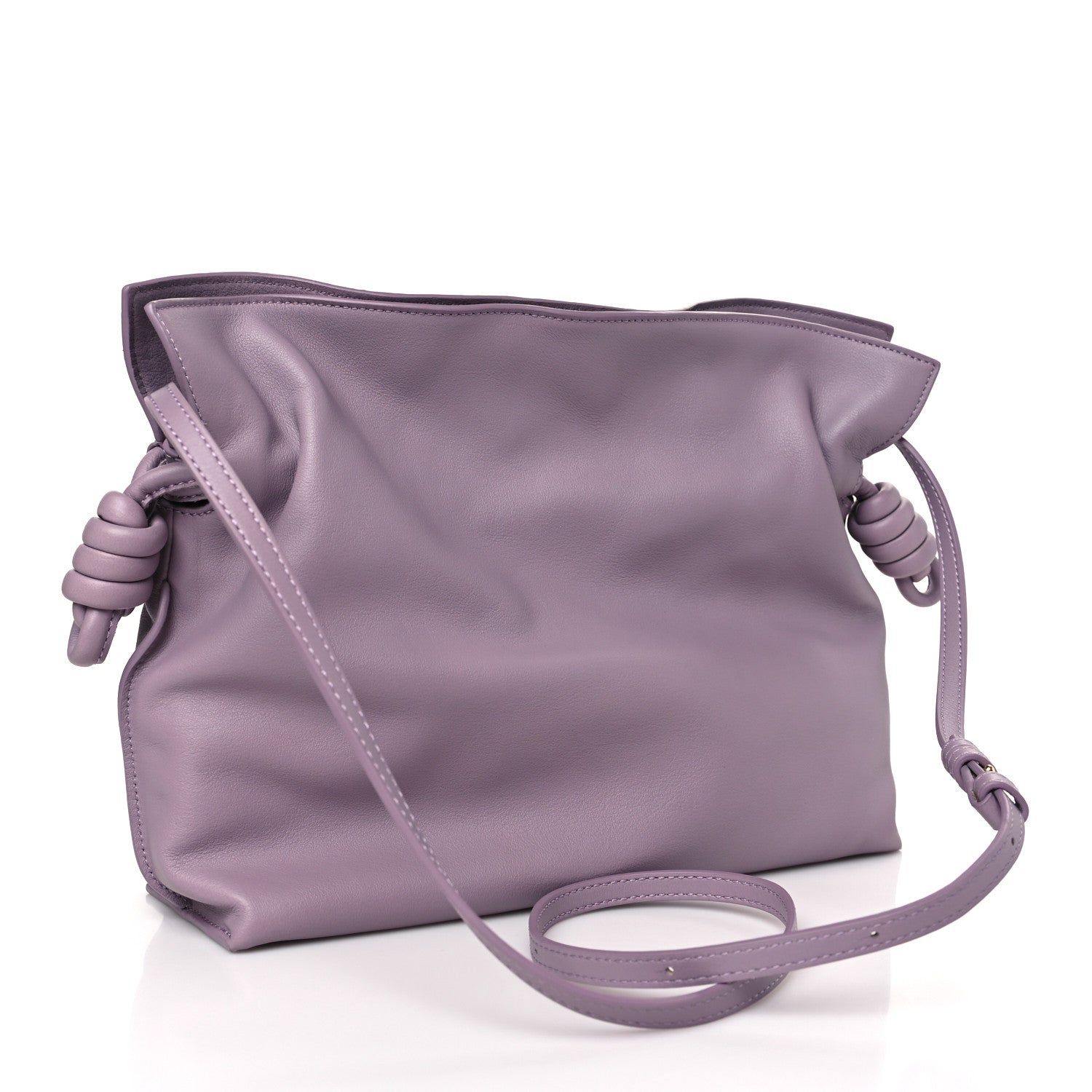 Loewe Nappa Flamenco Knot Clutch Pale Aubergine Glaze 3 of 8