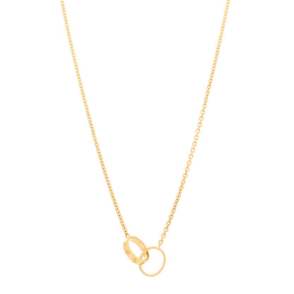 Cartier 18K Yellow Gold Interlocking LOVE Necklace 1 of 6