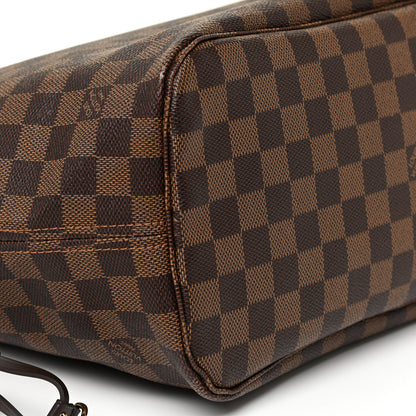 Louis Vuitton Damier Ebene Neo Neverfull MM Rose Ballerine 17 of 21