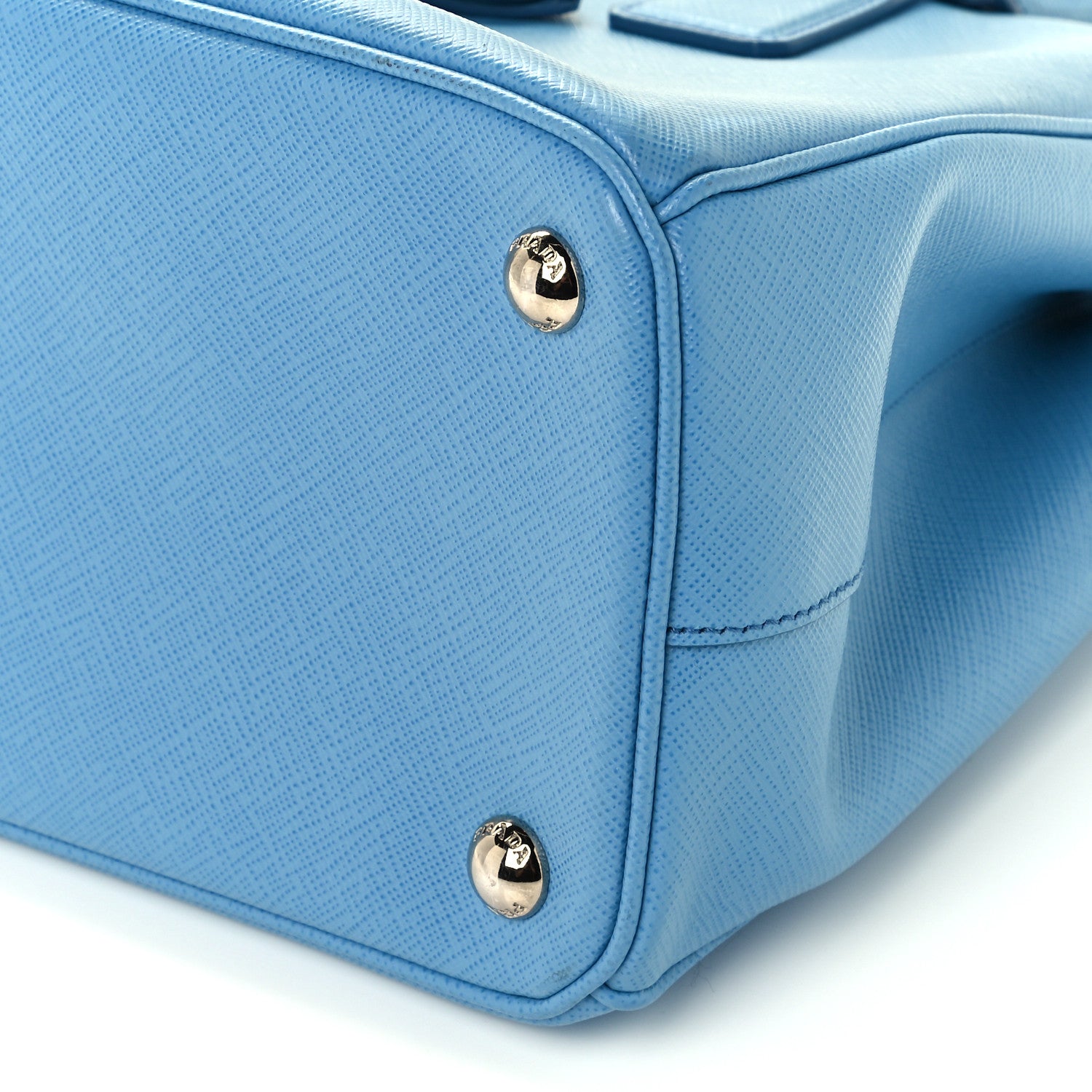 Prada Saffiano Small Galleria Double Zip Tote Mare 11 of 11