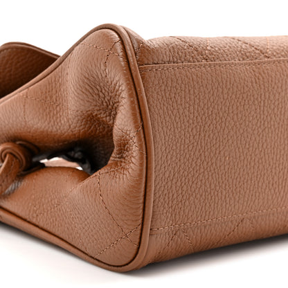 Chanel Grained Calfskin Stitched Urban Essentials Small Shopping Bag Camel 10 of 10