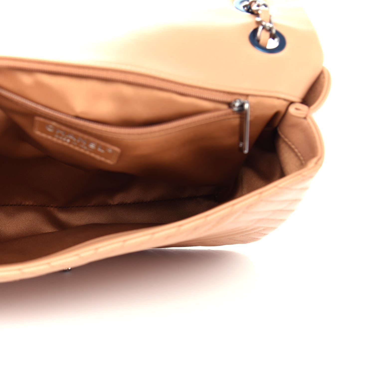Chanel Lambskin Quilted Large CC Crossing Flap Camel 5 of 10