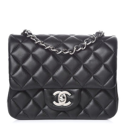 Chanel Lambskin Quilted Mini Square Flap Black 1 of 10