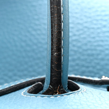 Hermes Taurillon Clemence Birkin 35 Blue Jean 11 of 16