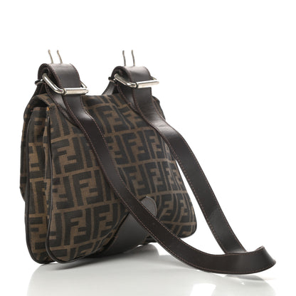 Fendi Zucca Buckle Shoulder Bag Tobacco 3 of 15