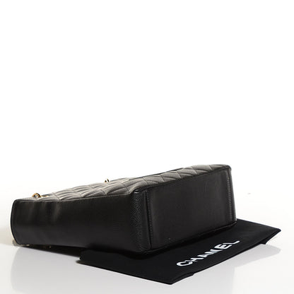 Chanel Caviar Quilted Petit Shopping Tote PST Black 4 of 7