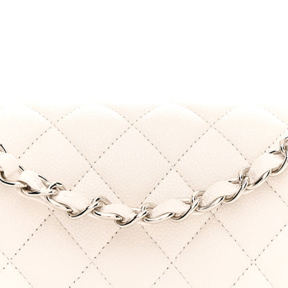 Chanel Caviar Quilted Small Double Flap White 7 of 9