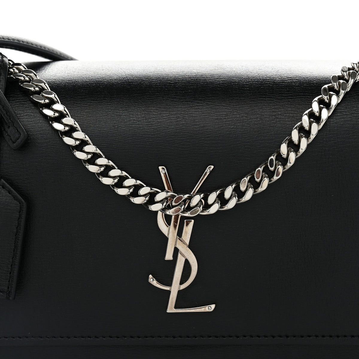 Saint Laurent Calfskin Medium Monogram Sunset Black 8 of 11
