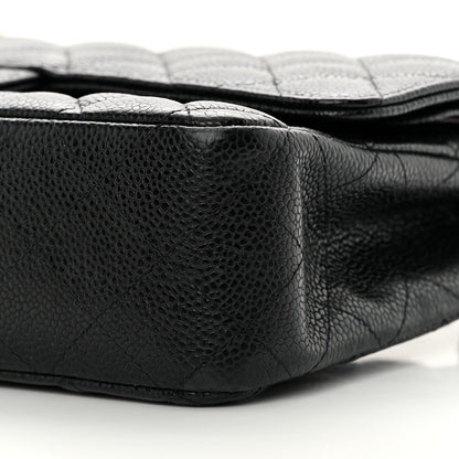 Chanel Caviar Quilted Medium Double Flap Black 10 of 16