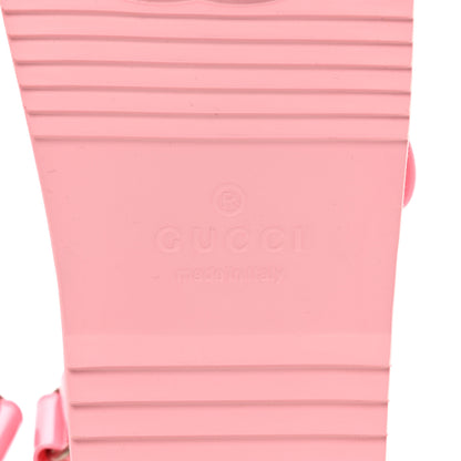Gucci Rubber Mini Double G Womens Isla Dad Sandals 37 Wild Rose 6 of 7