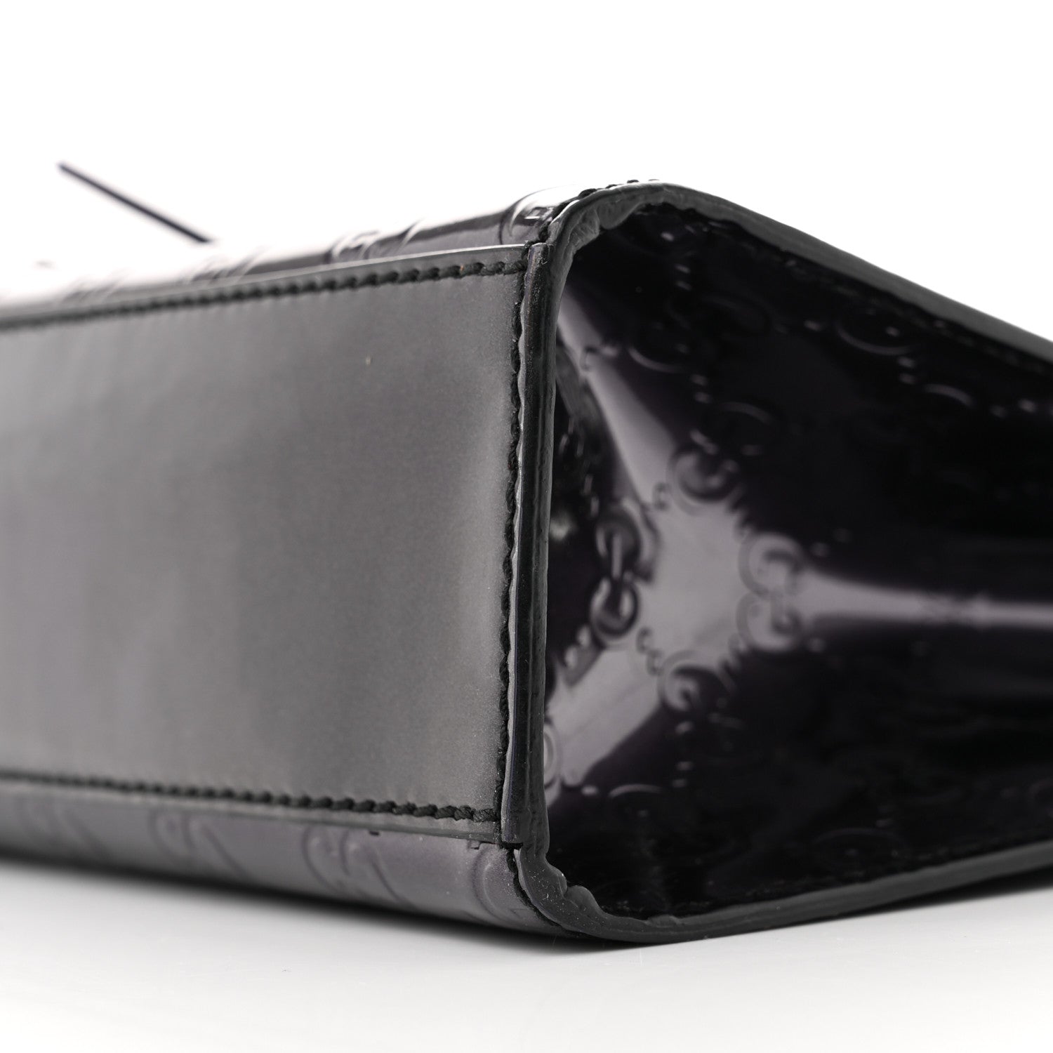 Gucci Shine Guccissima Medium Emily Chain Shoulder Bag Melanzana 10 of 12