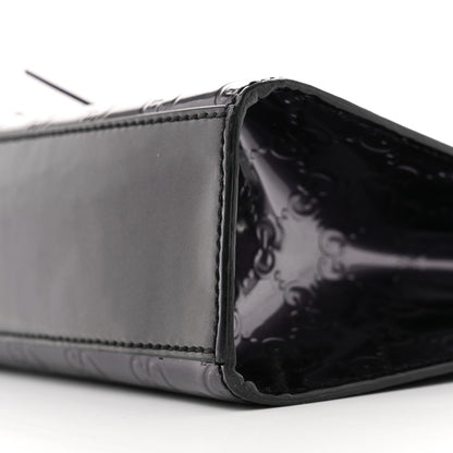 Gucci Shine Guccissima Medium Emily Chain Shoulder Bag Melanzana 10 of 12