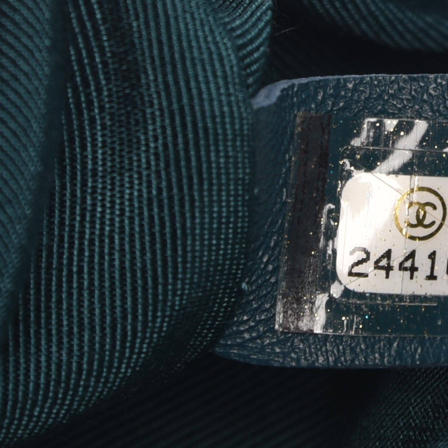 Chanel Velvet Chevron Small Boy Flap Peacock Blue 8 of 8