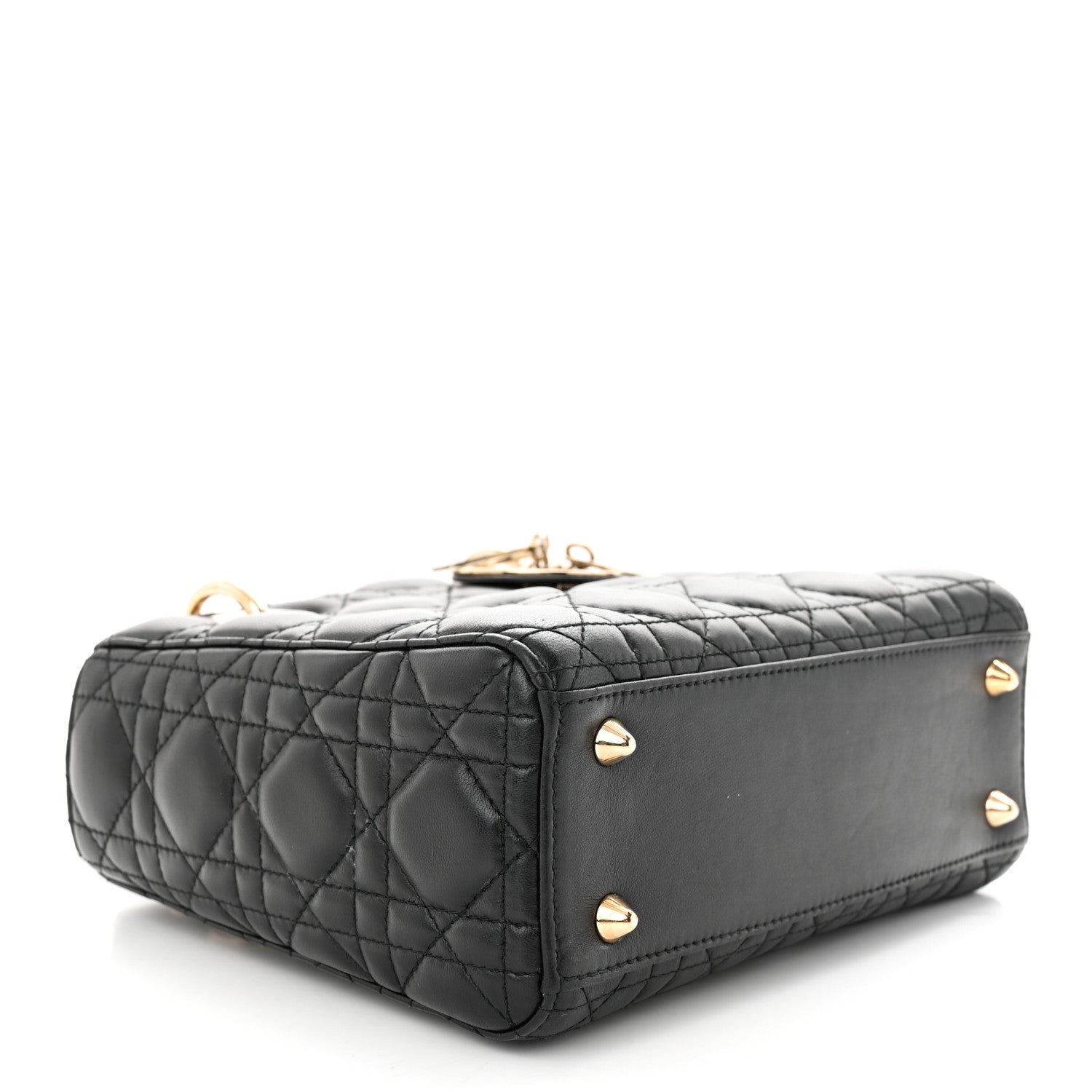 Christian Dior Lambskin Cannage Small Lucky Badges My Lady Dior Black 4 of 10