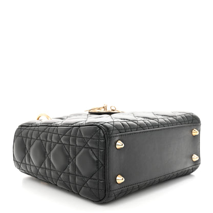 Christian Dior Lambskin Cannage Small Lucky Badges My Lady Dior Black 4 of 10