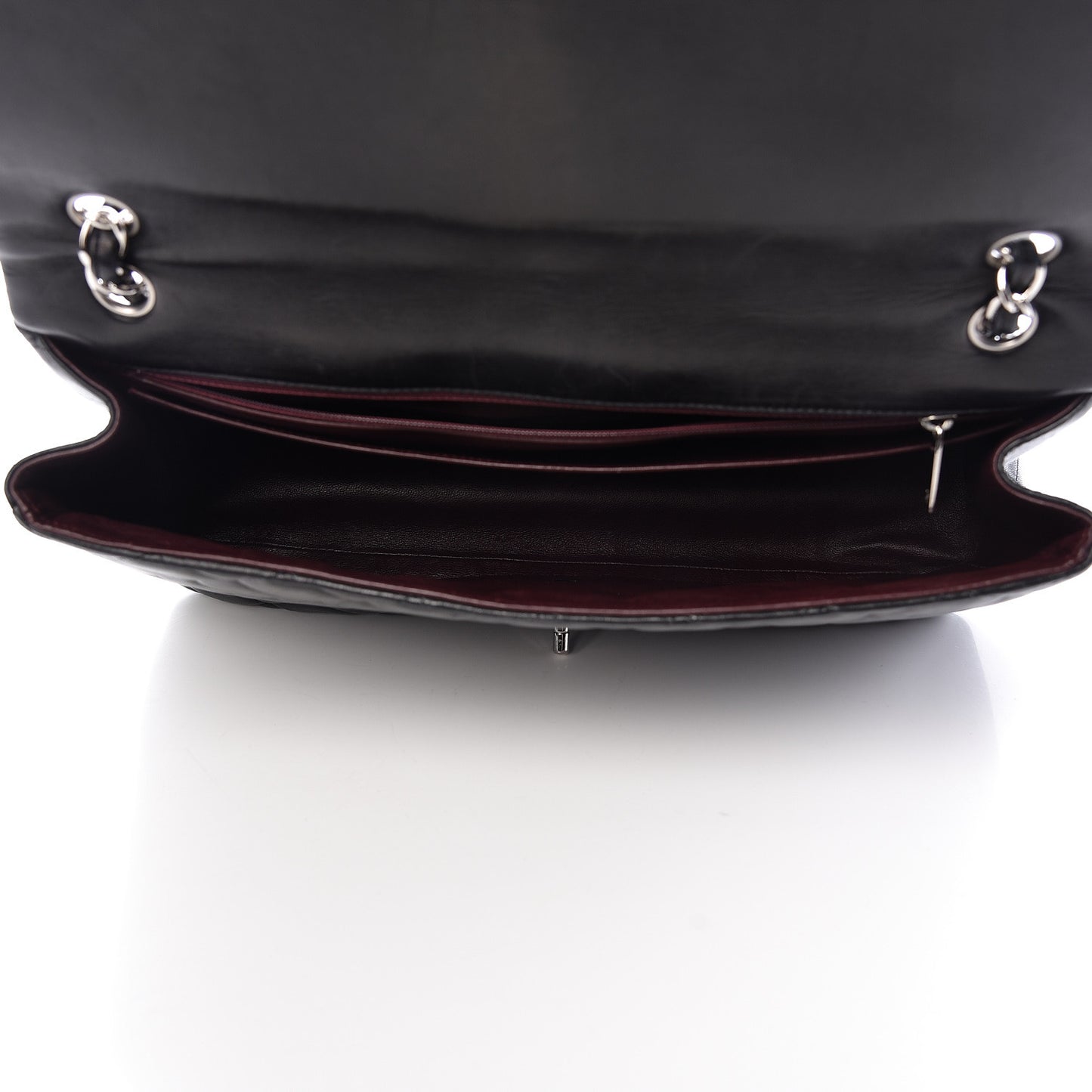 Lambskin Quilted Maxi Single Flap Black