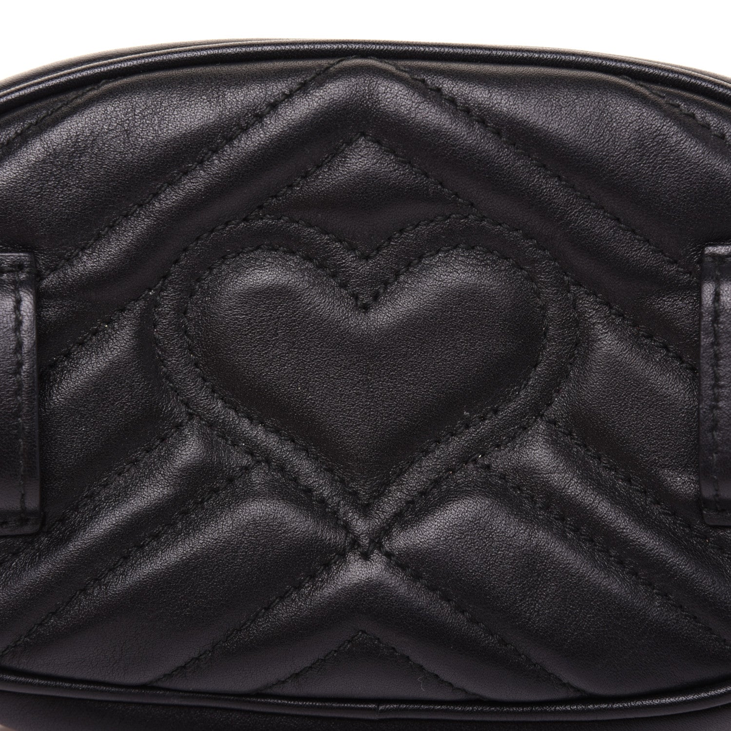 Gucci Calfskin Matelasse GG Marmont Belt Bag 105 42 Black 12 of 16