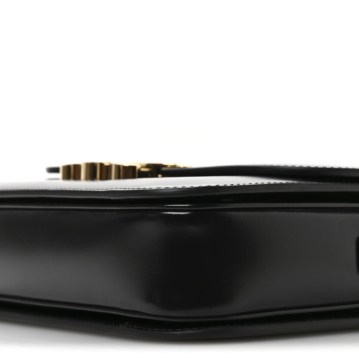 Celine Shiny Calfskin Medium Triomphe Black 12 of 13