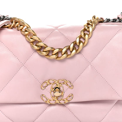Chanel Lambskin Quilted Medium Chanel 19 Flap Light Pink 8 of 13