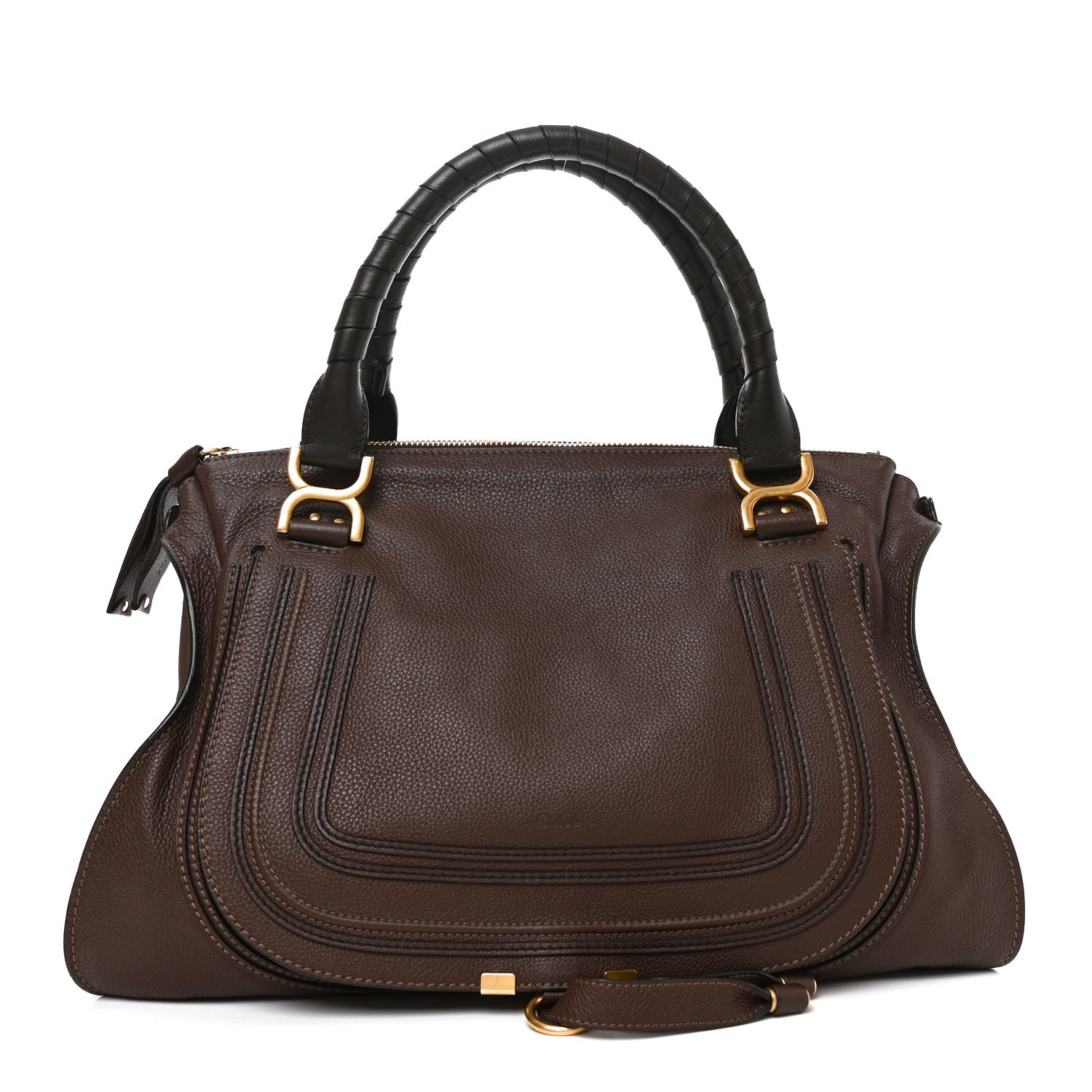 Chloe Calfskin Large Marcie Satchel Ebony 1 of 10