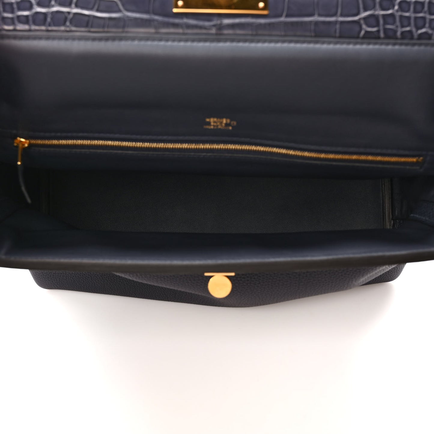 Togo Matte Alligator Swift Touch 35 24/24 Bleu Nuit Bleu Marine Bleu Indigo