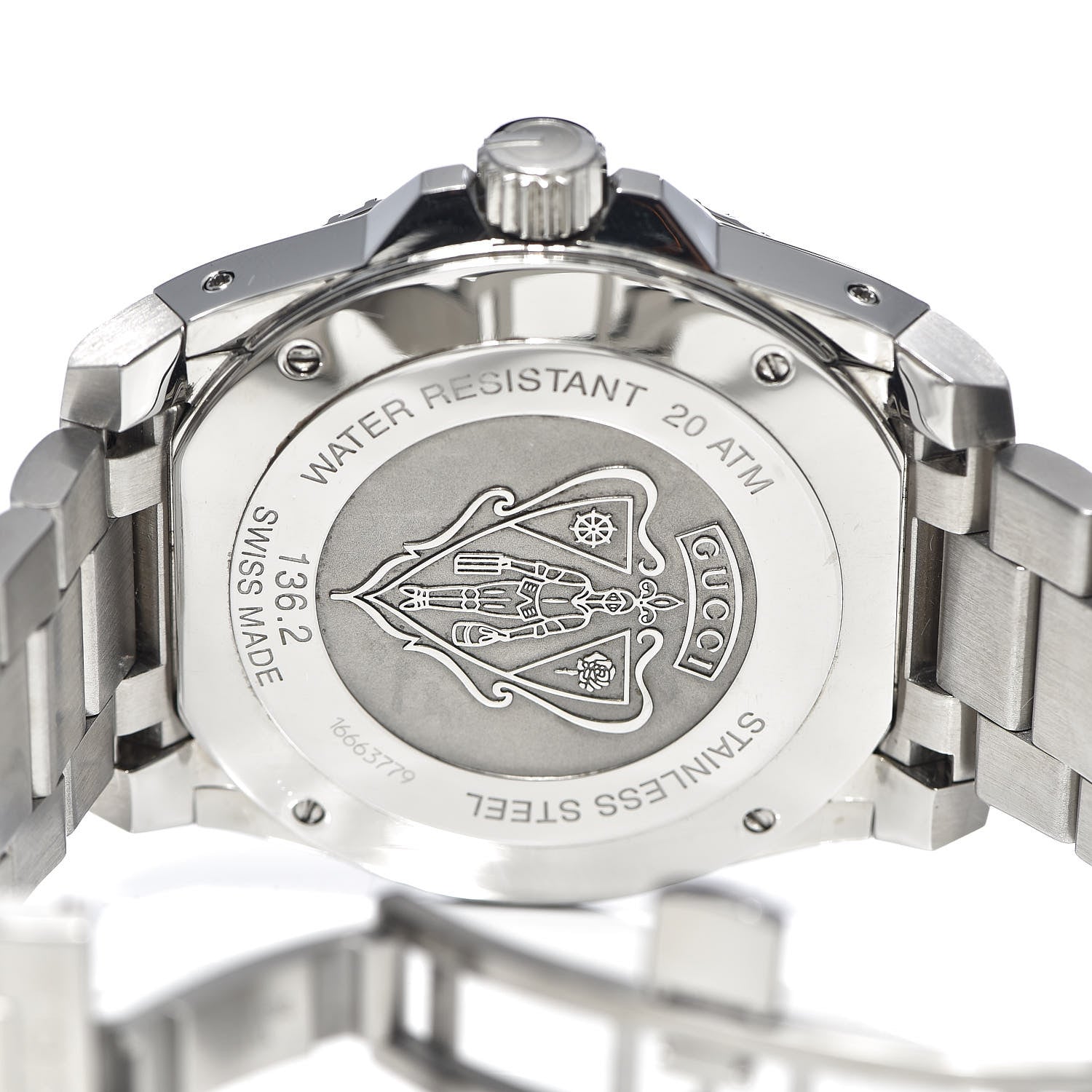 Gucci Stainless Steel 45mm Dive Quartz Watch Blue 5 of 8