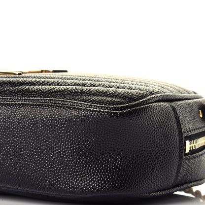 Saint Laurent Grain De Poudre Matelasse Monogram Mini Lou Camera Bag Black 8 of 8