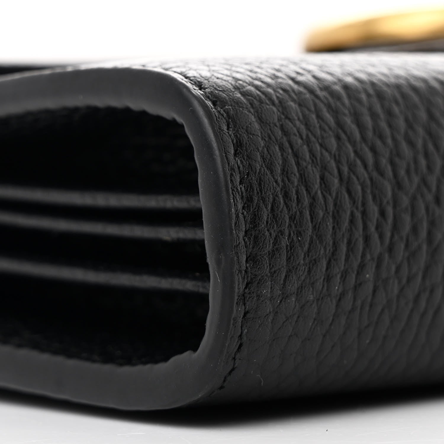 Gucci Calfskin GG Marmont Chain Wallet Black 11 of 13