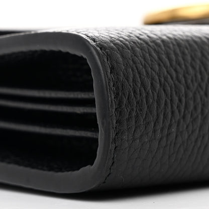 Gucci Calfskin GG Marmont Chain Wallet Black 11 of 13