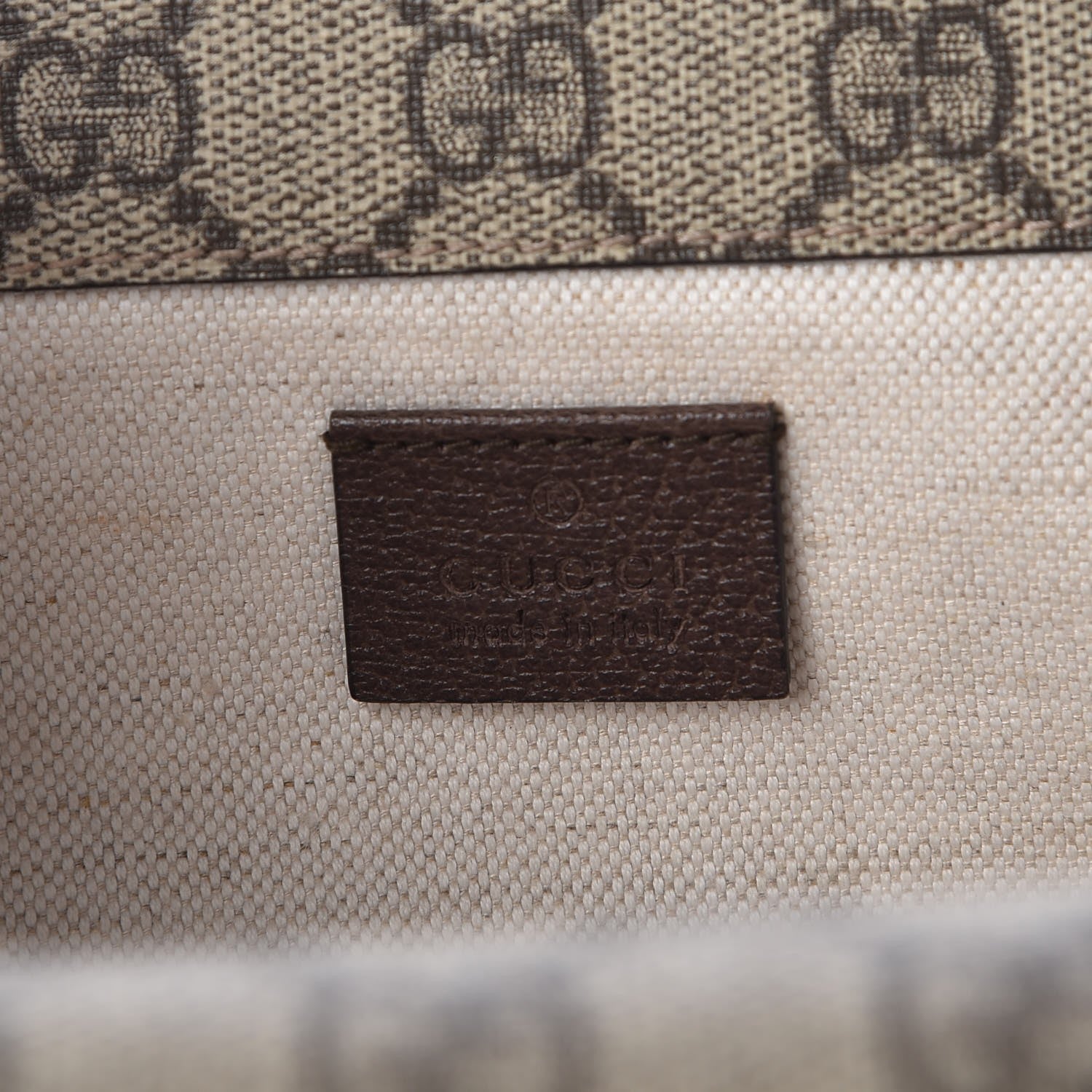 Gucci GG Supreme Monogram Web Small Neo Vintage Double Flap Messenger Bag Beige New Acero 7 of 12